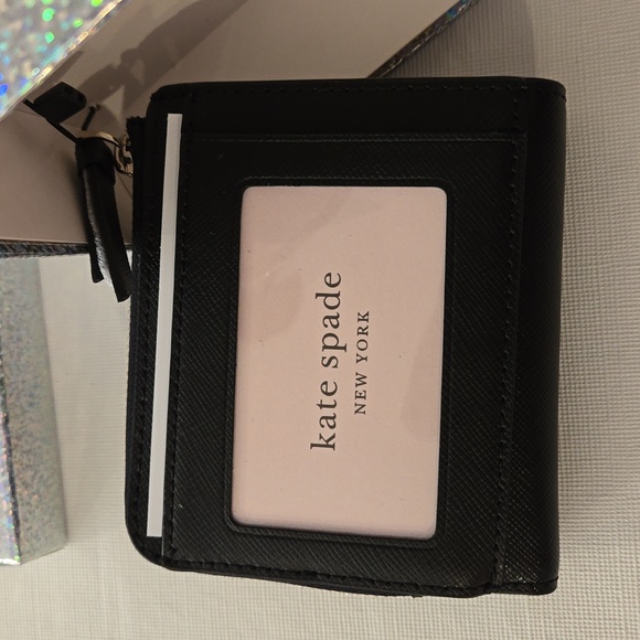 Kate Spade Saffiano leather wallet, black, new with tag - Picture 3 of 6